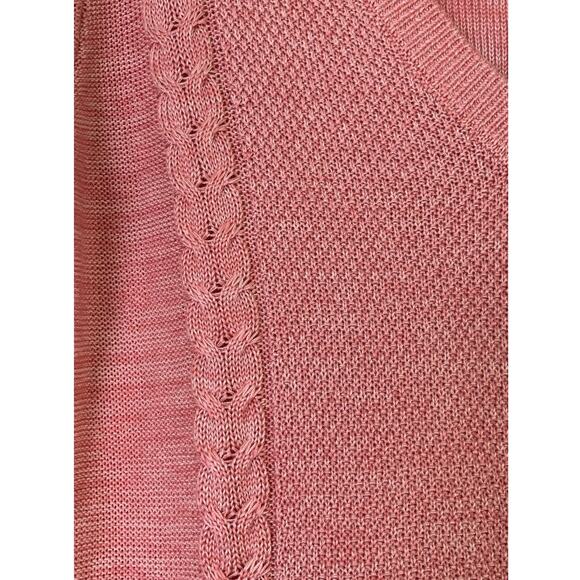 Soho New York&Co Jeans Women's Sweater Size M Tie Pink - Picture 4 of 10